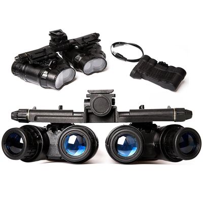 LEESEN Night Vision Goggles for Tactical Hunting Cosplay GPNVG18 Helmet Mount Set-Four-Tube Binocular Tactical Hunting Dummy Night Vision Goggle GPNVG 18 (Color : Black)