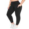 NexiEpoch Leggings for Women Plus Size-High Waisted L-XL-3XL Tummy Control Soft Capri Yoga Pants for Workout Running view 1