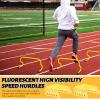 Wettarn 12 Pcs 9" Speed Training Agility Hurdles for Athletes Reliable Training Hurdle Plyometric All Purpose Practice Equipment for Soccer Basketball Football(Yellow) view 3