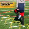 Wettarn 12 Pcs 9" Speed Training Agility Hurdles for Athletes Reliable Training Hurdle Plyometric All Purpose Practice Equipment for Soccer Basketball Football(Yellow) view 4