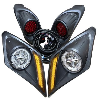 Golf Cart LED Compatible Drive2 LED Light Kit Fit Yamaha Drive G2 2017-up I LED Headlights And LED Tail with upgrade harness wires