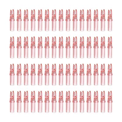 PATIKIL Archery Arrow Nocks 6.2mm 0.244", 60 Pack Insert Arrow Nock Replacement for Shooting, Clear Red