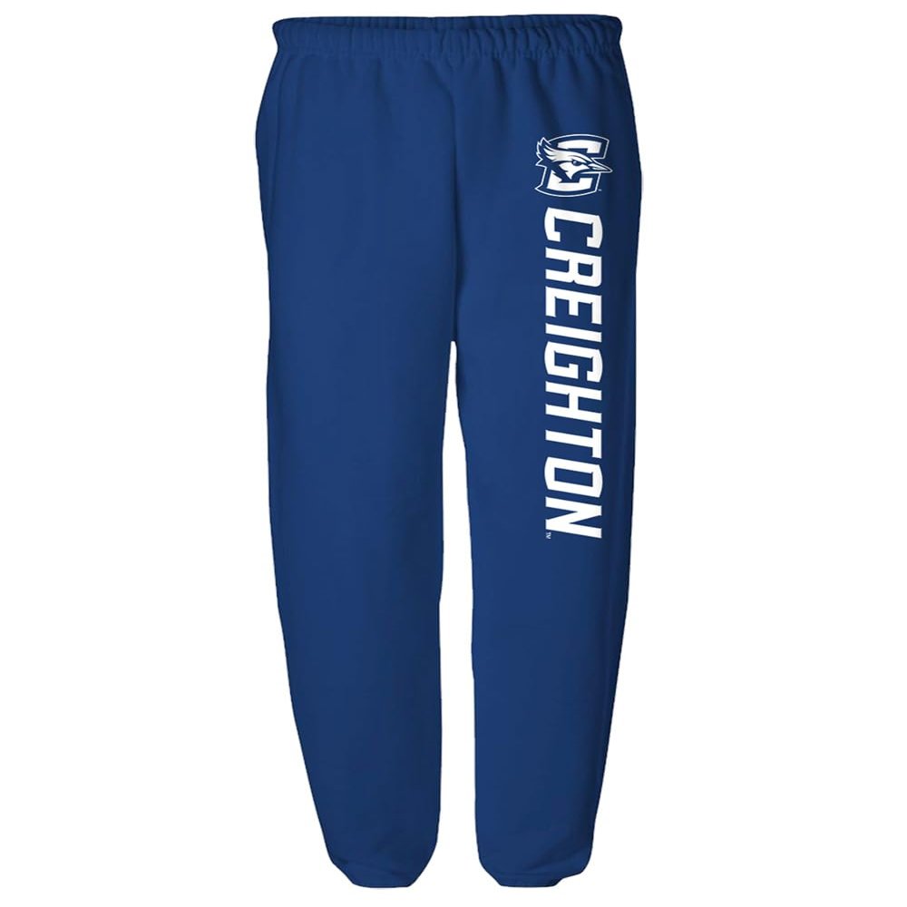 Creighton University Officially Licensed Apparel - Team Color Sweatpants, Royal Blue, Small