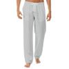 Linen Pants Men Big Tall Casual Cotton Yoga Pants with Pockets Drawstring Elastic Waist Straight-Leg Lightweight Pants Relaxed Fit Loose Summer Beach Pants Trousers (A1-Grey,Medium) view 4