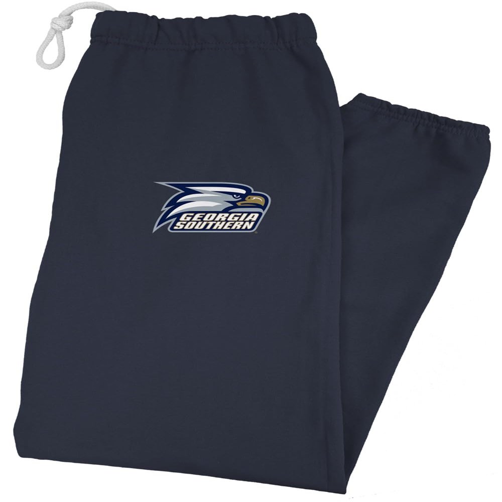 Georgia Southern University Officially Licensed Apparel - Primary Logo Team Color Jogger Sweatpants, Navy, X-Large