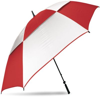 Haas-Jordan Guardian 2.0 62/68 Inch Lightweight Golf Umbrella, Automatic Open, Wind-Vented Canopy, Built-In Towel Bar