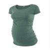 Decrum Pregnancy Shirts for Women - Trendy Maternity Tshirts for Expecting Mom [40022384] | Plain Green, L view 1
