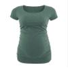 Decrum Pregnancy Shirts for Women - Trendy Maternity Tshirts for Expecting Mom [40022384] | Plain Green, L view 2