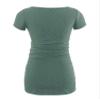 Decrum Pregnancy Shirts for Women - Trendy Maternity Tshirts for Expecting Mom [40022384] | Plain Green, L view 3