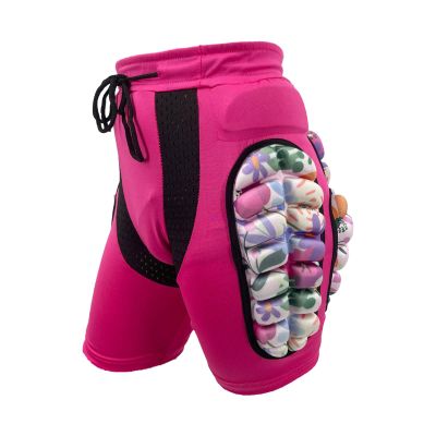 harayaa Kids Padded Shorts Hip Protection Pads Child Thickened EVA Skating Protective Gear Hip Protector for Skateboarding Biking Ski, Pink XS