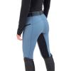 ERTUPE Women's Horse Riding Pants with Zipper Pockets Knee-Patch Schooling Tights Equestrian Breeches Blue view 2