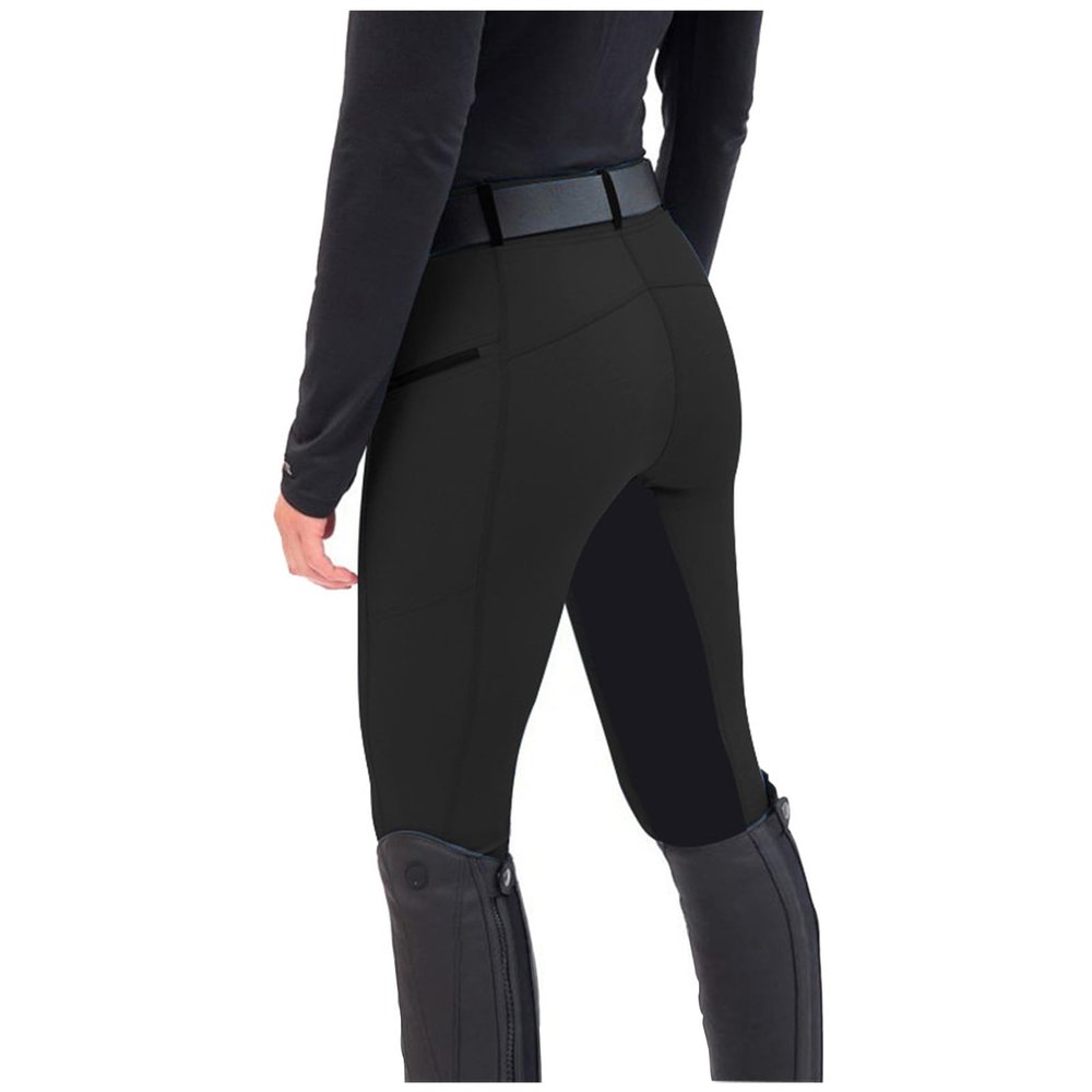 Women's Full Seat Riding Tights Active Silicon Grip Horse Riding Tights Equestrian Breeches Black
