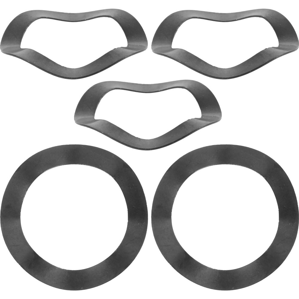 BESPORTBLE 5pcs Crankset Axle Washers Washers for Mountain Bike Crankset Axles Wave-shaped Design Reduces Wear Gaskets