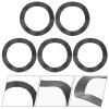 BESPORTBLE 5pcs Crankset Axle Washers Washers for Mountain Bike Crankset Axles Wave-shaped Design Reduces Wear Gaskets view 4