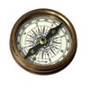 Antique Brass West London 1885 Robert Frost Poem Pocket Compass Maritime Navigational Compass Tool for Hiking Trekking Travelling & Camping