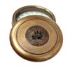 Antique Brass West London 1885 Robert Frost Poem Pocket Compass Maritime Navigational Compass Tool for Hiking Trekking Travelling & Camping view 4
