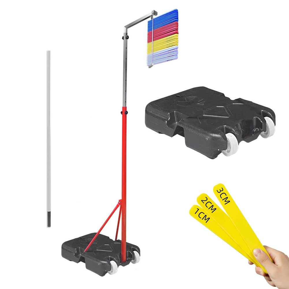 ARCVOX Vertical Jump Measurement Scale with Wheels, 130-380cm (4.2-12.4ft) Vertical Jump Trainer, Volleyball Basketball Training Equipment