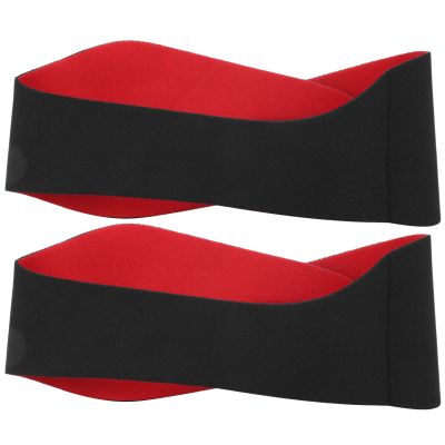 Pilipane Diving Swimming Headband and Hair Management for Water Sports, 2pcs Watertight Neoprene Ear Headbands for Sports, Suitable for Adults (Black)