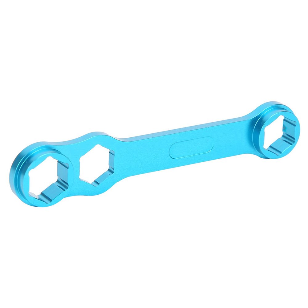 Pilipane Durable Aluminium Alloy Fishing Reel Wrench,Fine Workmanship Blue Fishing Reel Repairing Wrench,DIY Fishing Reel Wrench Tool,for Fishing Tackle Shop Sea Fishing Angler Fishing Enthusiasts