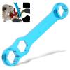 Pilipane Durable Aluminium Alloy Fishing Reel Wrench,Fine Workmanship Blue Fishing Reel Repairing Wrench,DIY Fishing Reel Wrench Tool,for Fishing Tackle Shop Sea Fishing Angler Fishing Enthusiasts view 4