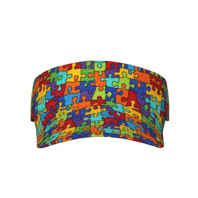 Autism Hats Men Women Autism Awareness Sports Visor Sun Hats for Beach, Travel,Running Outdoor Hat