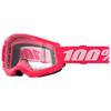 100% Strata 2 Moto/MTB Goggle - Pink; Clear view 1