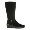 Giani Bernini Womens Atlinaa Suede Tall Knee-High Boots Black 5 Medium (B,M) view 2