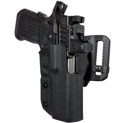 OWB Quick Release Belt Loop Holster fits Staccato C2 (Right-Hand Draw, Carbon Fiber)