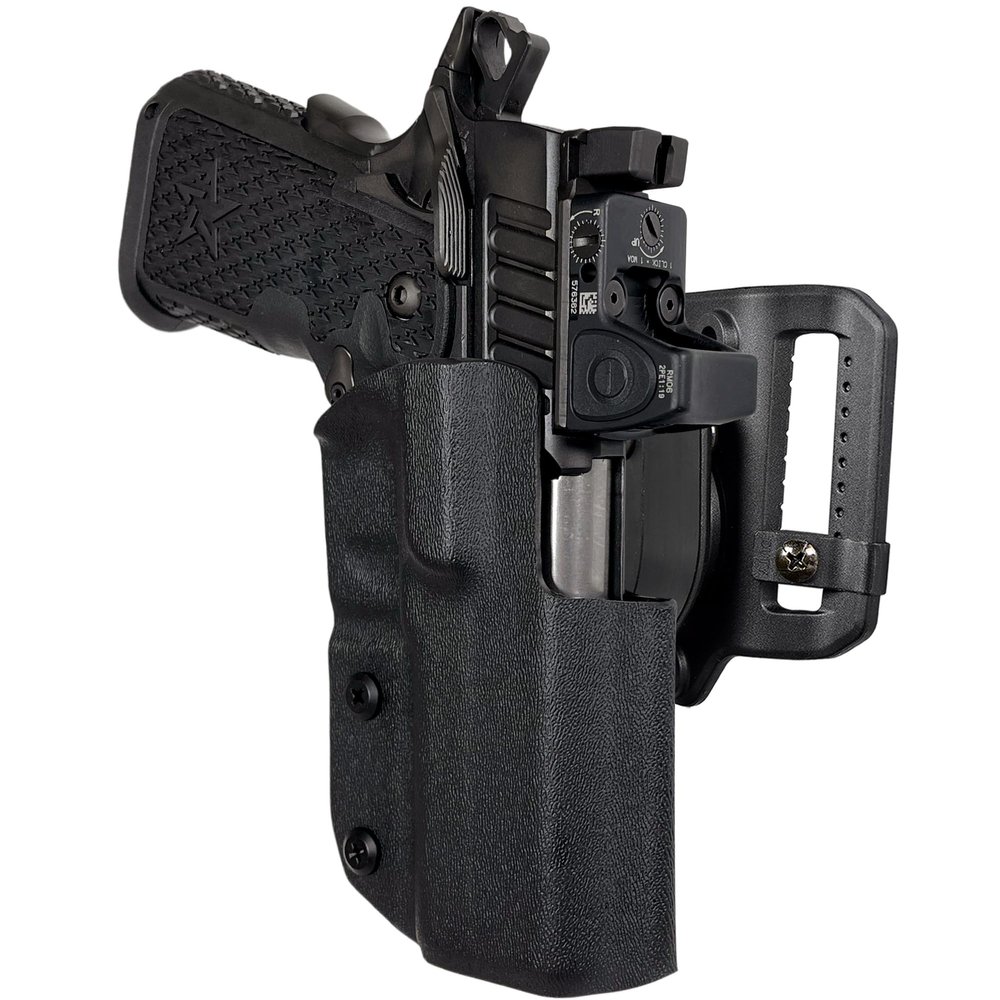 OWB Quick Release Belt Loop Holster fits Staccato C2 (Right-Hand Draw, Carbon Fiber)