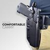 OWB Quick Release Belt Loop Holster fits Staccato C2 (Right-Hand Draw, Carbon Fiber) view 2