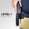 OWB Quick Release Belt Loop Holster fits Staccato C2 (Right-Hand Draw, Carbon Fiber) view 3