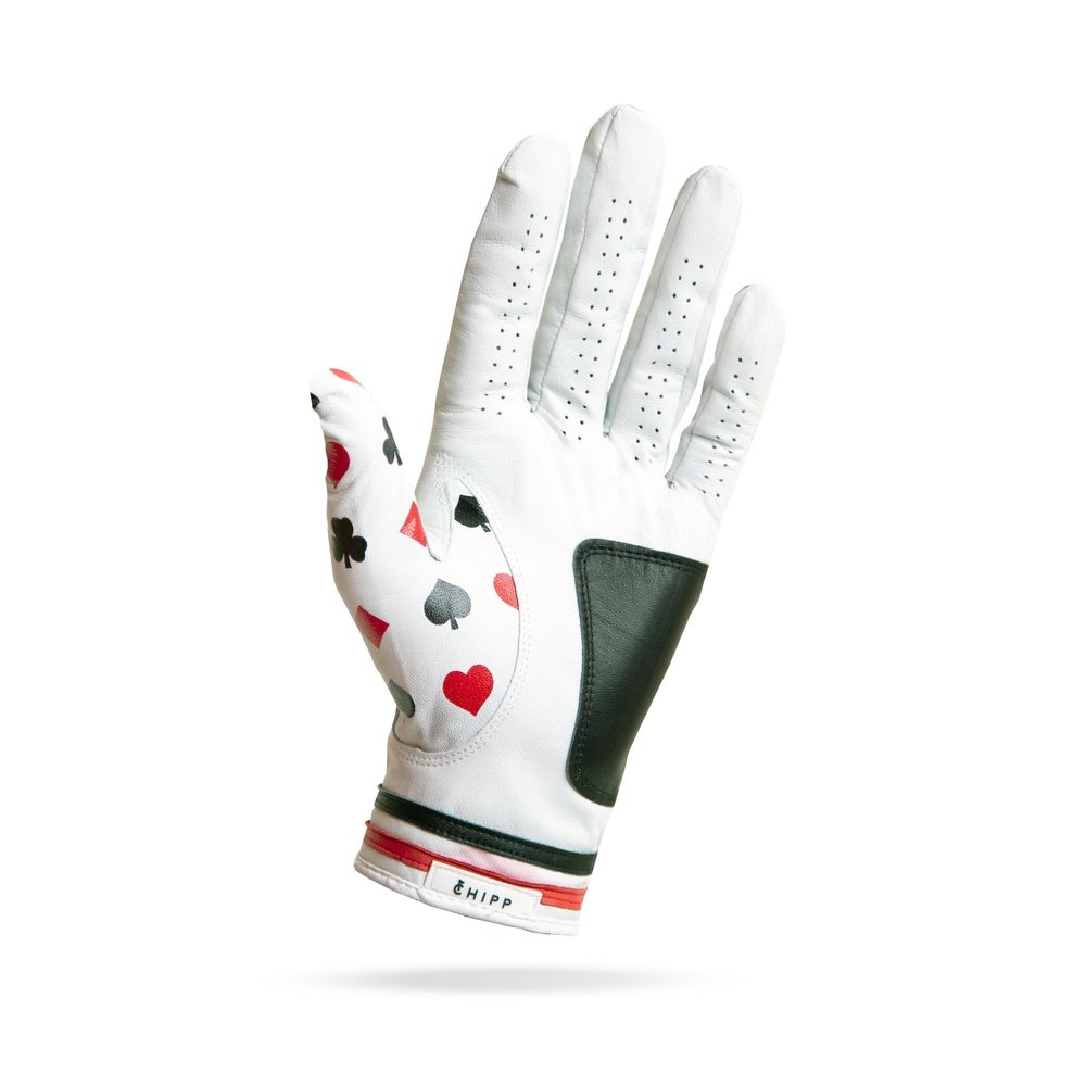 Chipp Golf Cabretta Leather Golf Glove, Premium Grade AAA Cabretta Tour Glove, Mens Right Hand  Texas Hole'em, Size Small