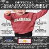 Little King NCAA Infant Boys and Girls Crewneck Knobby Sweatshirt With Tackle Twill Letters-Team Colors-Alabama-Heathered Crimson-12 Months view 2