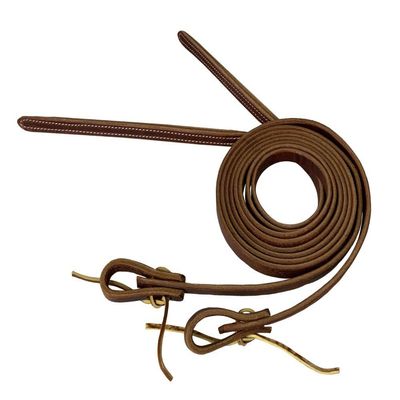 5/8" x8' Harness Leather Weighted Split Reins