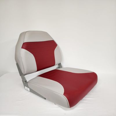 Horizon Manufacturing Boat Seat Fold Down High Back Grey/Red 1002-ABE, similar to 8WD588