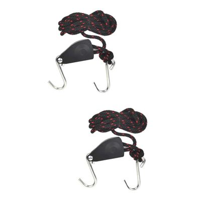 ibasenice 2pcs Adjustable Car Hood Prop Nylon Telescopic Rope Dent Puller Tool Car Dent Repairing for Trucks
