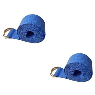 BESPORTBLE 2pcs d Ring Yoga Exercise Band Yoga Fitness Strap for Stretching Sturdy Home Workout Improve Flexibility Physical Therapy