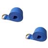 BESPORTBLE 2pcs d Ring Yoga Exercise Band Yoga Fitness Strap for Stretching Sturdy Home Workout Improve Flexibility Physical Therapy