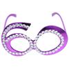 Abaodam 60Th Birthday Glasses for Adults Rhinestone Number Eyewear Lightweight Plastic Frame Novelty Party Photo Prop for Anniversary Celebration