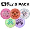 Discraft ESP FLX Winter Overstable Five Pack - Cold Weather Starter Set | Perfect for Men, Women, & Kids | Including Zone, Buzzz, Scorch, Nuke, Raptor view 4