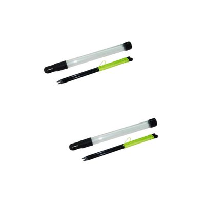 BESPORTBLE 2pcs Direction Stick Golf Swing Trainer Alignment Stick Swing Improvement Tool Putting Aid Easy to Use for All Golfers (Green)