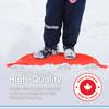Superio Round Snow Sled, Heavy Duty Plastic Saucer Sled with Handles 24" Winter Snow Toys Fun, 2-Pack view 4