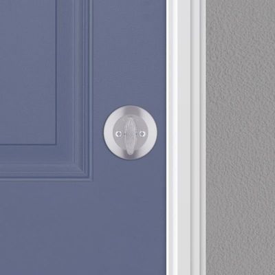 Kwikset SmartKey Security Satin Chrome Metal Single Cylinder Deadbolt