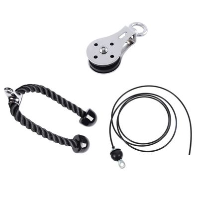 NOLITOY 1set Cable Pulley System for Strength Training Tricep Rope Cable Machine Accessories for Home Gym Workouts for Optimal Muscle Building