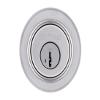 Kwikset SmartKey Security Satin Chrome Metal Single Cylinder Deadbolt view 4