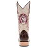 Vaccari Men's Parker Top Grid Stitching & Texas A&M Embroidery Genuine Mocha Alligator Tail Broad Square Toe Cowboy Boots - 8.5 EE view 4