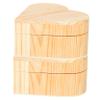PACKOVE 2pcs Wooden Heart Shaped Jewelry Box Decorative Storage Case for Earrings Necklaces and Bracelets for Valentine Day Birthdays and Anniversaries view 1