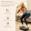 Lifepro HexaPlate Lite Vibration Plate Exercise Machine with Magnetic Acupoints - Full Body Vibration Platform for Beginners and Recovery - Lymphatic Drainage Massager for Muscle Toning and Fitness view 4