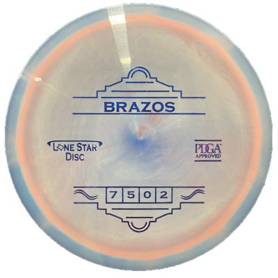 Lone Star Disc Alpha Brazos | Moderately Stable Disc Golf Fairway Driver | 170g+ | Durable & Smooth Premium Plastic | Consistent Backhand & Forehand Drives | Colors May Vary