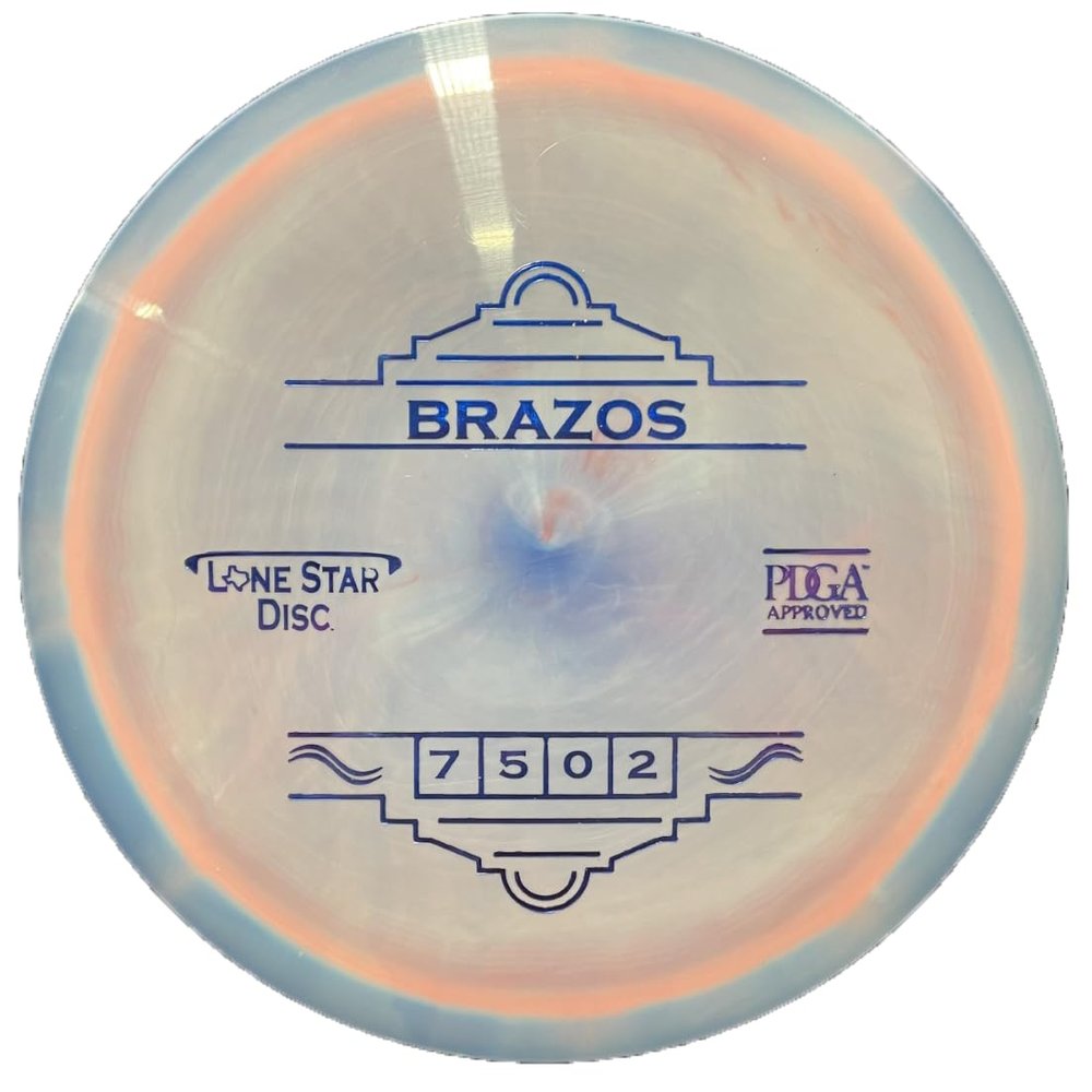 Lone Star Disc Alpha Brazos | Moderately Stable Disc Golf Fairway Driver | 170g+ | Durable & Smooth Premium Plastic | Consistent Backhand & Forehand Drives | Colors May Vary